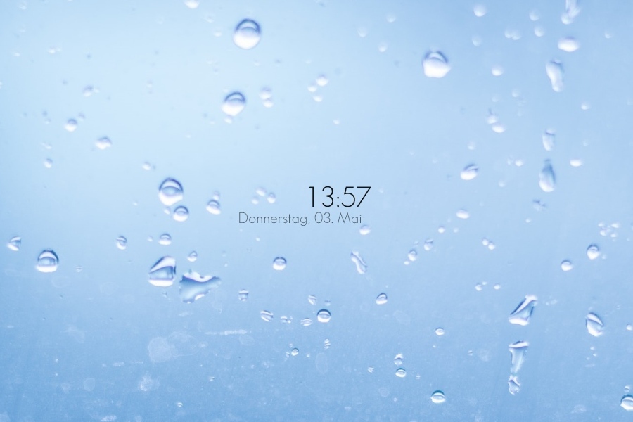 Minimalistic Clock Rainmeter Skin
