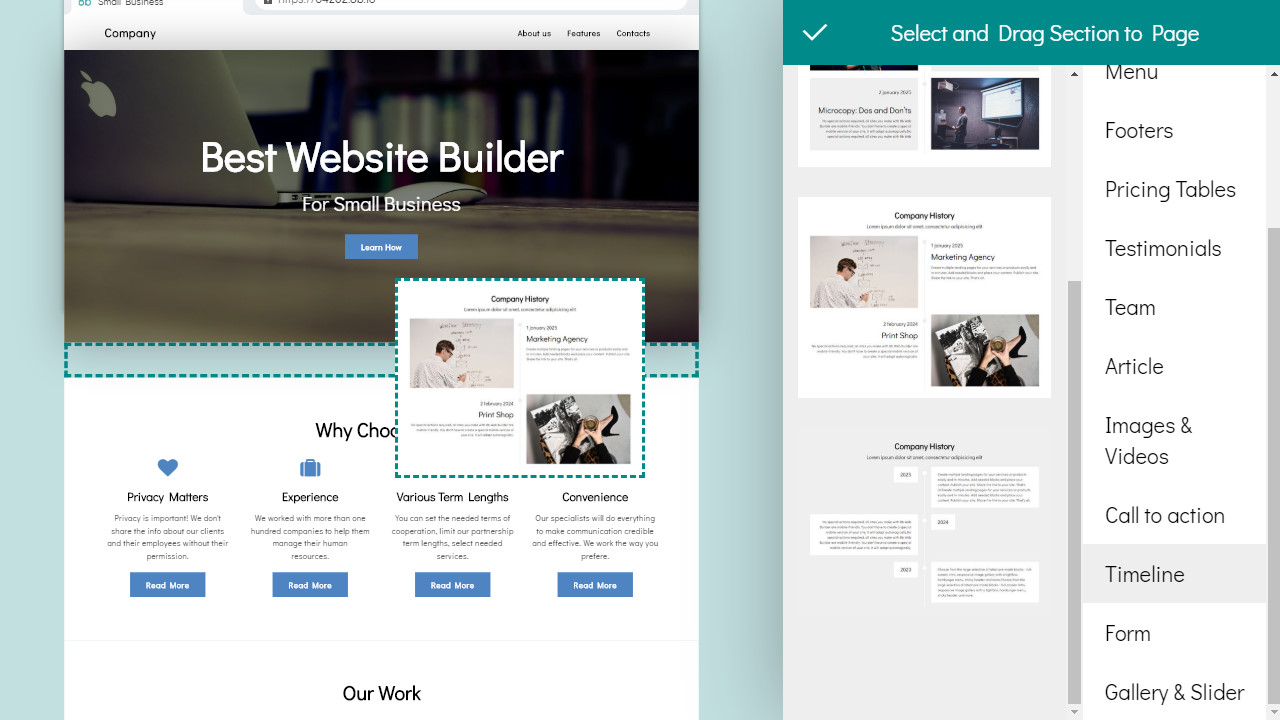 Best site Builder for Small Business 2020 8b Review