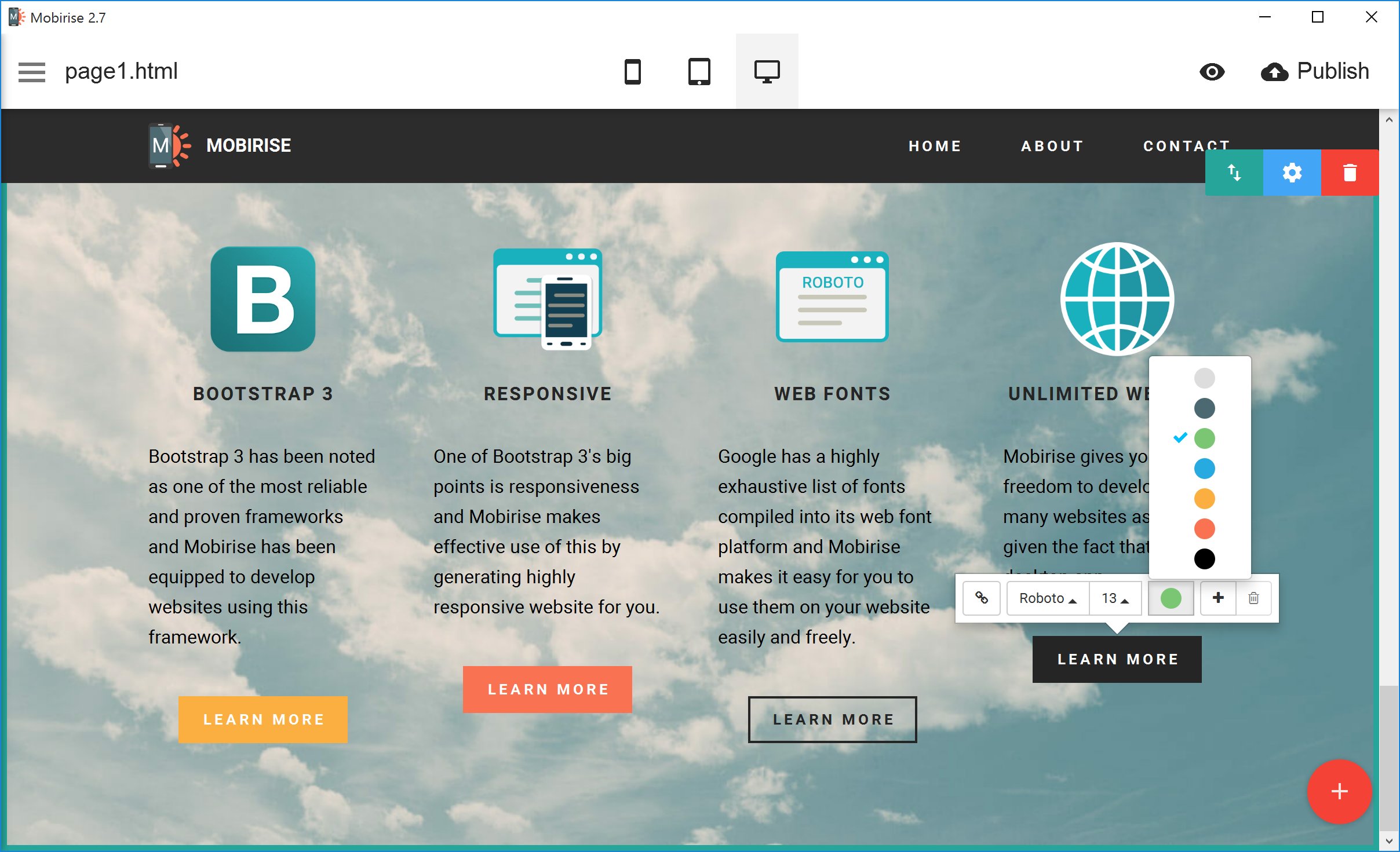 Free Website Maker with Slideshow