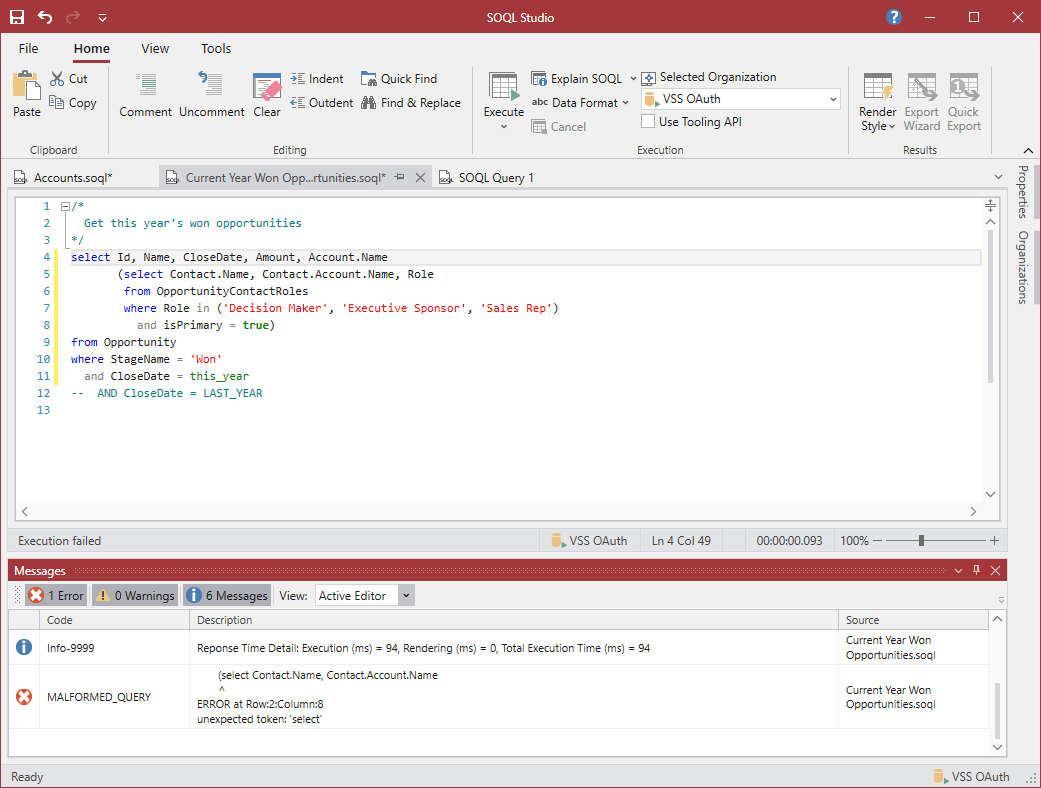 SOQL Studio Premium SOQL query tool Visual Software
