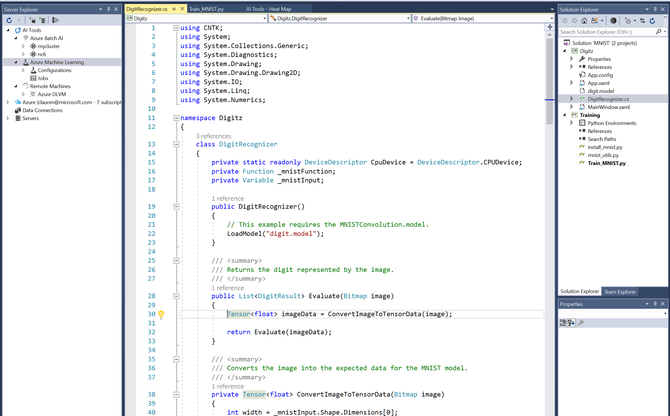 Visual Studio Tools for Artificial Intelligence Visual Studio Visual Studio Tools for Artificial Intelligence Visual Studio