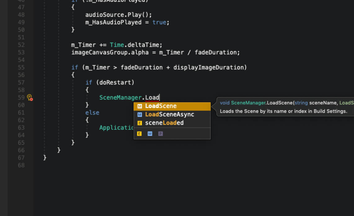 Unity IDE for Mac RealTime Development Environment Visual Studio