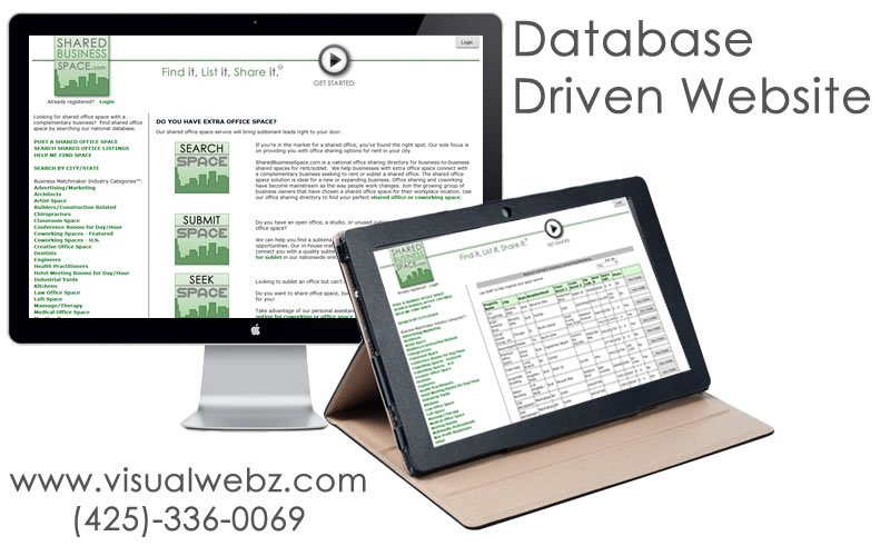 Custom Database Website Seattle Web Design