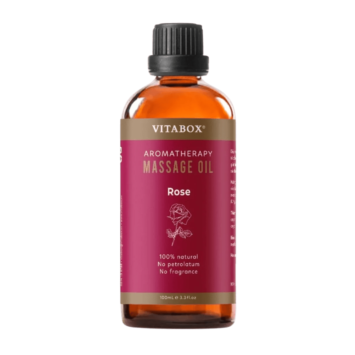 Dầu massage Rose Aromatherapy body massage oil Vitabox