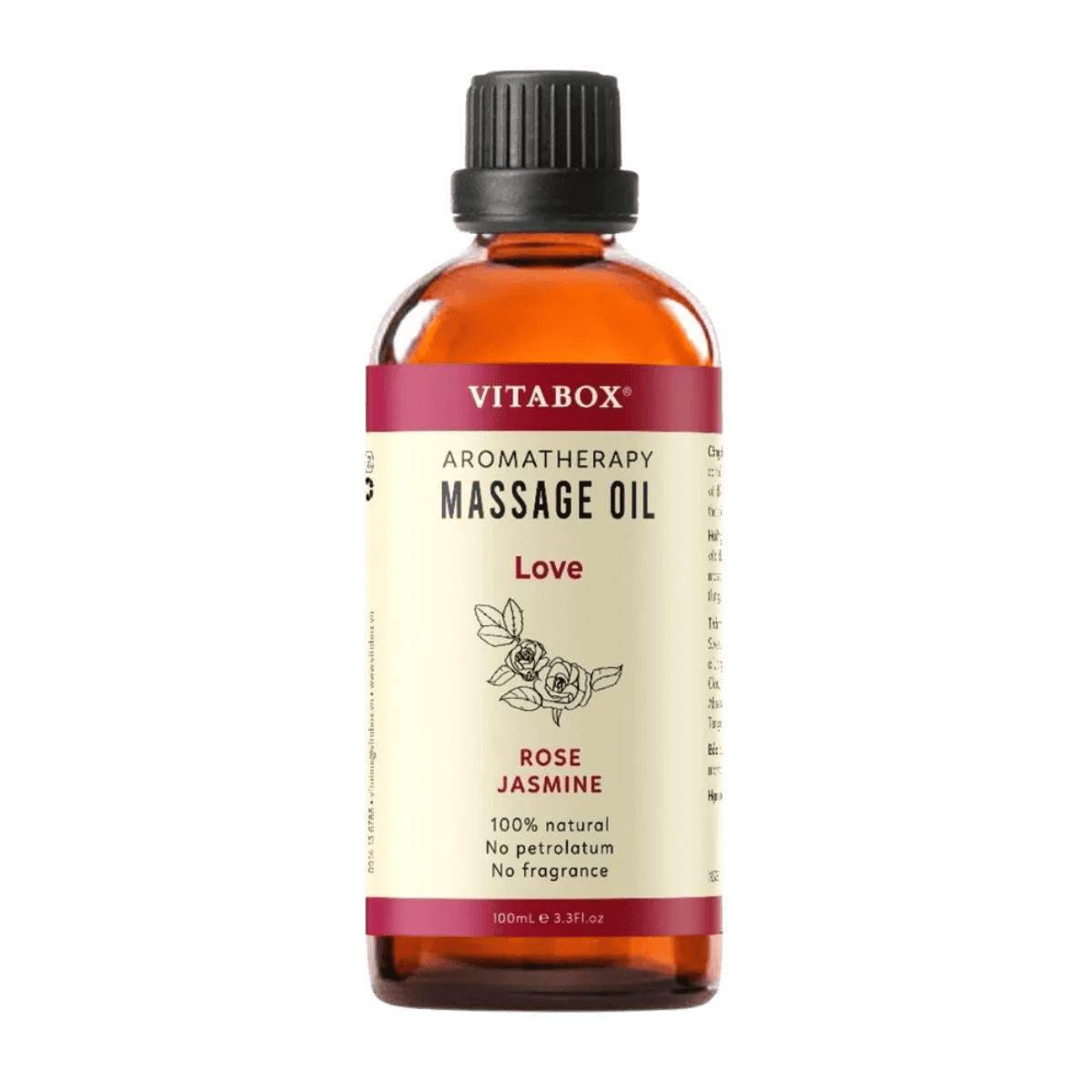 Dầu massage Love Aromatherapy body massage oil Vitabox