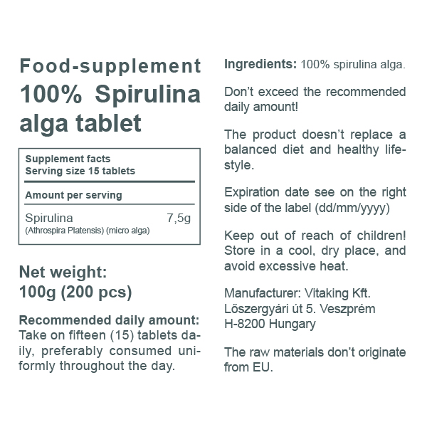 Spirulina Capsules Nutritional Information Besto Blog