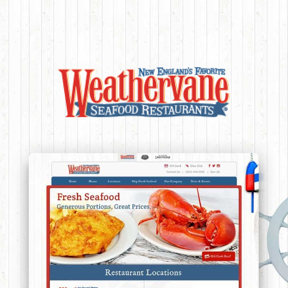 Weathervane Restaurant site Vital Design