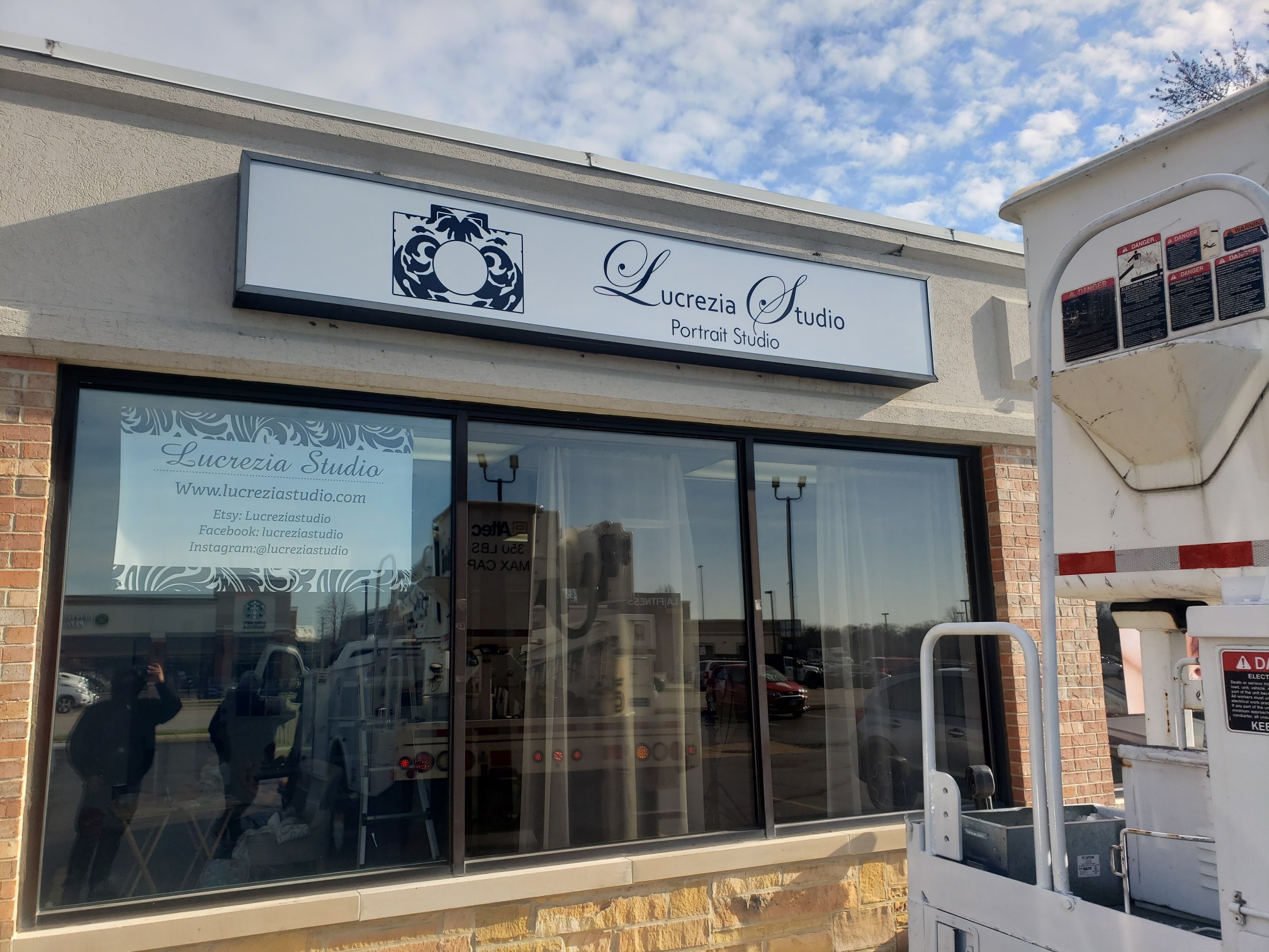 Sign Refacing & LED retrofits in Elmhurst IL Brand Portrait Studio!
