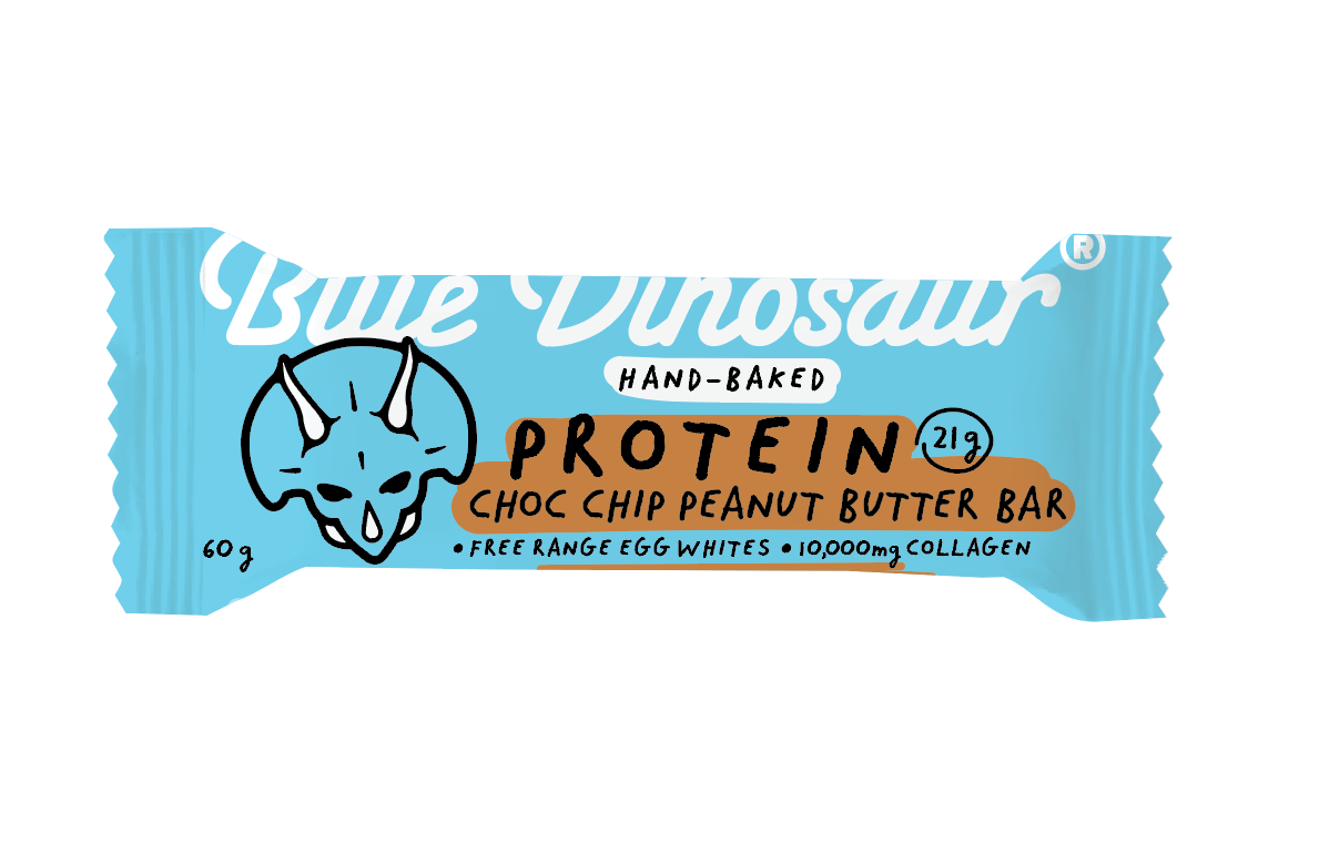 Blue Dinosaur Protein Bar Choc Chip P.Butter 60g x 12 Vital Supplements