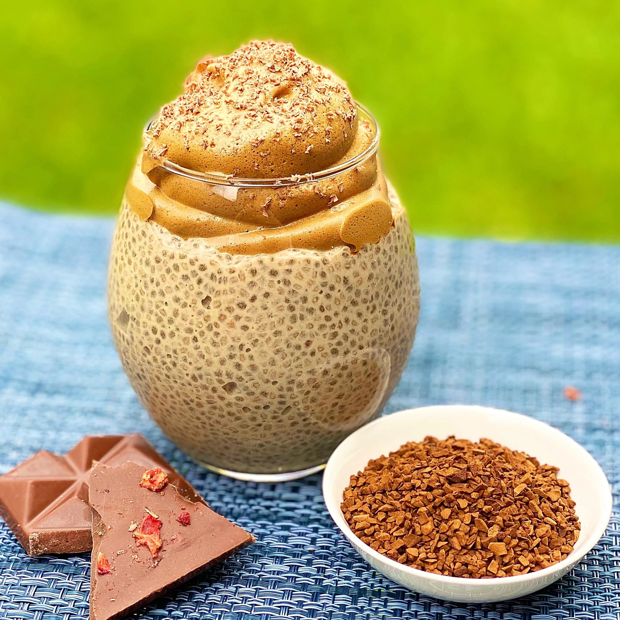 Keto Caramel Iced Coffee Chia Pudding Vital Zing New Zealand