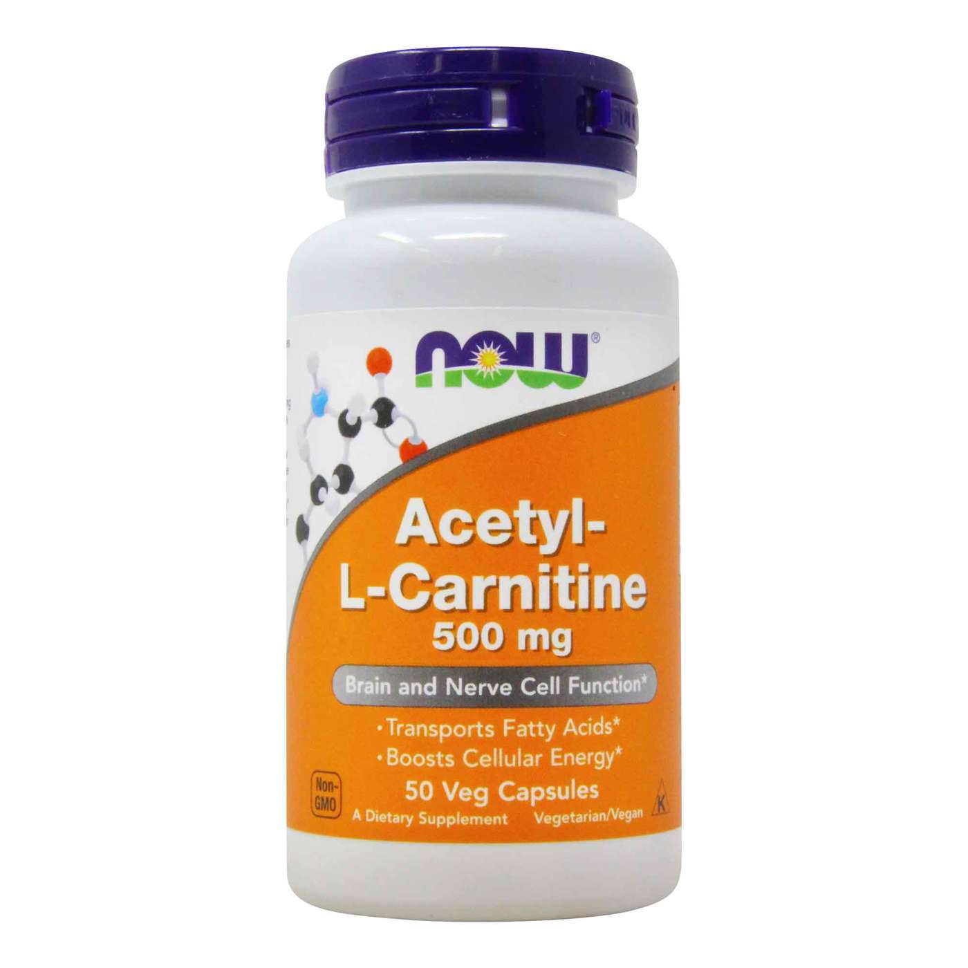 NOW Foods AcetylLCarnitine 500mg 50caps