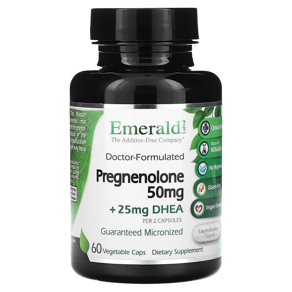DHEA 50mg + 25mg Pregnenolone