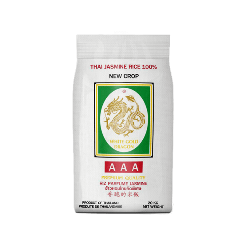 WHITE GOLD DRAGON JASMINE RICE 20KG
