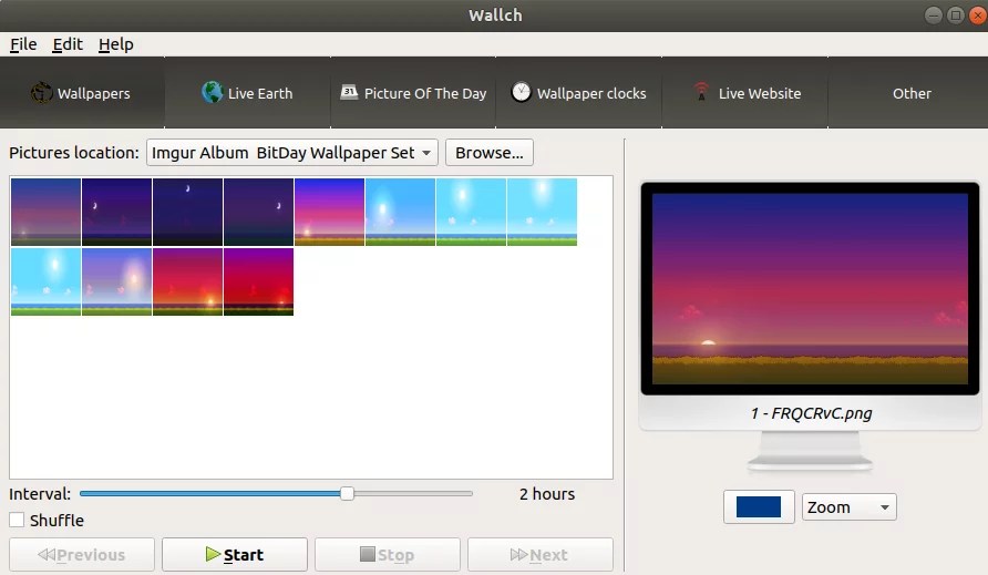 How to Automatically Change WallPaper based on time of day in Ubuntu