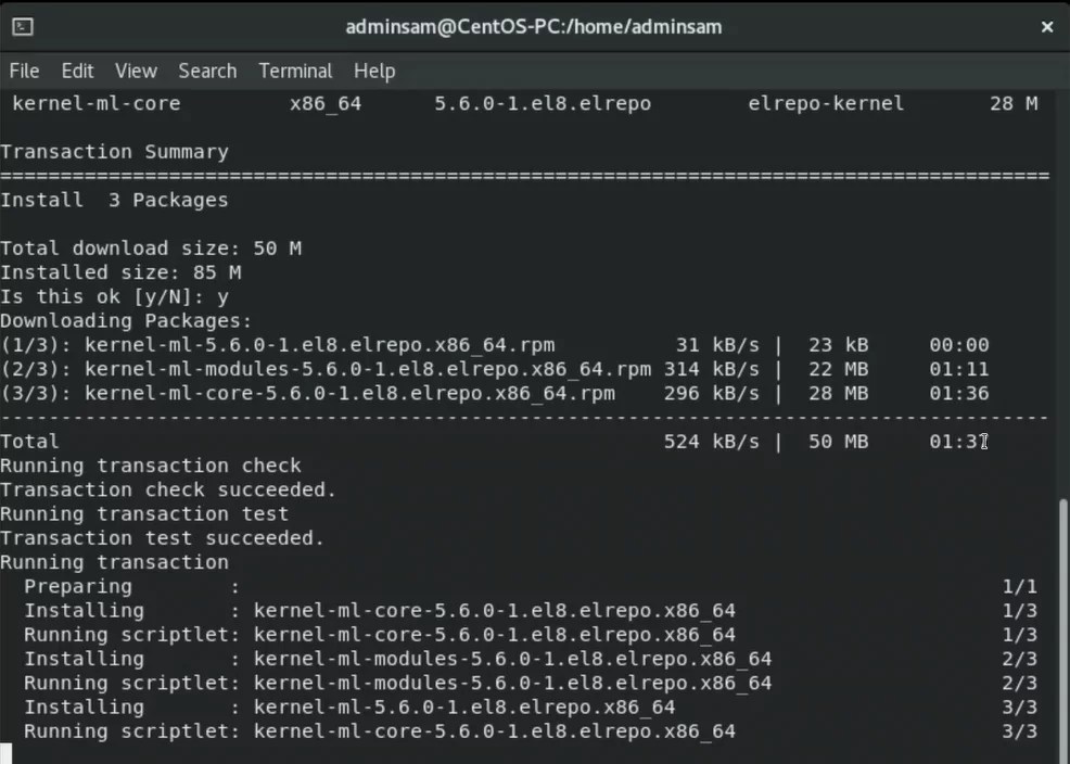 How to Upgrade the Kernel on CentOS 8.0