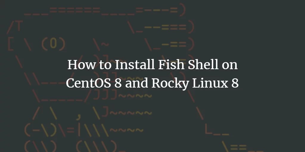 How to Install Fish Shell on CentOS 8 and Rocky Linux 8 VITUX