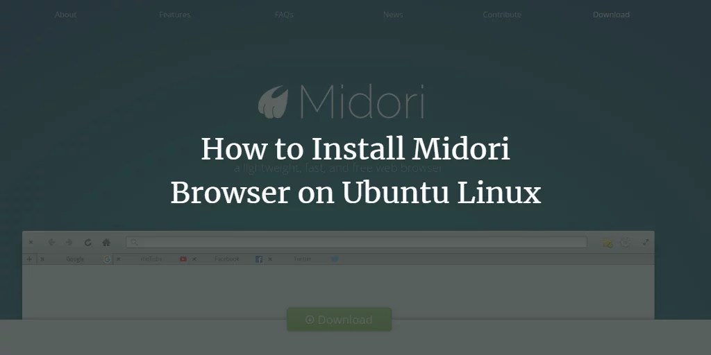 How to Install Midori Browser on Ubuntu Linux VITUX