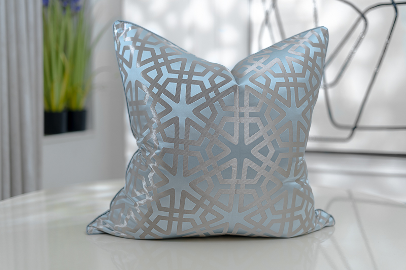 Terry // duck egg blue & taupe VivaBella Designs