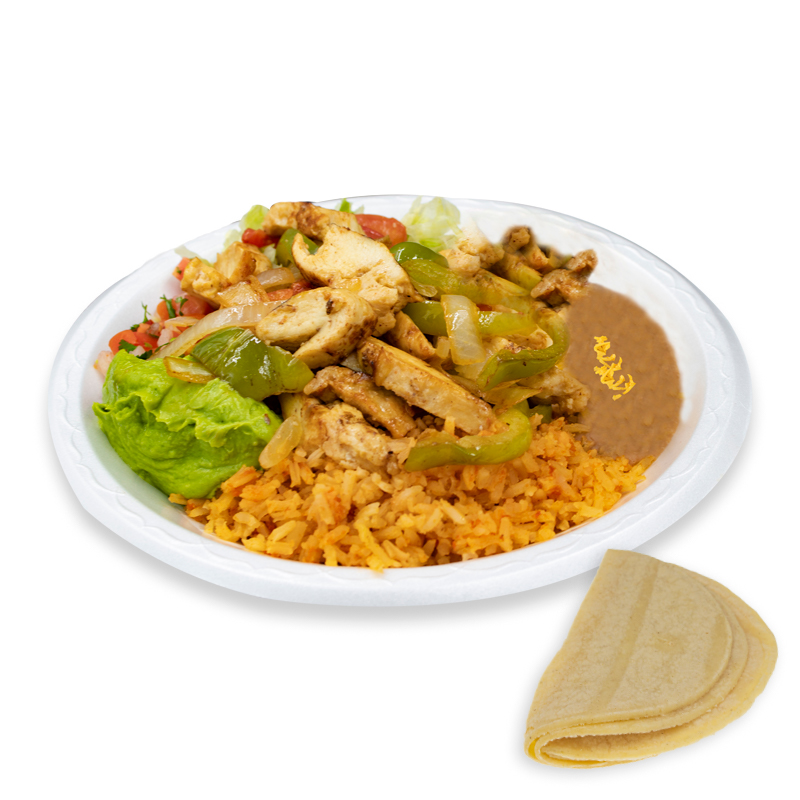 6. Chicken Fajitas Viva Burrito