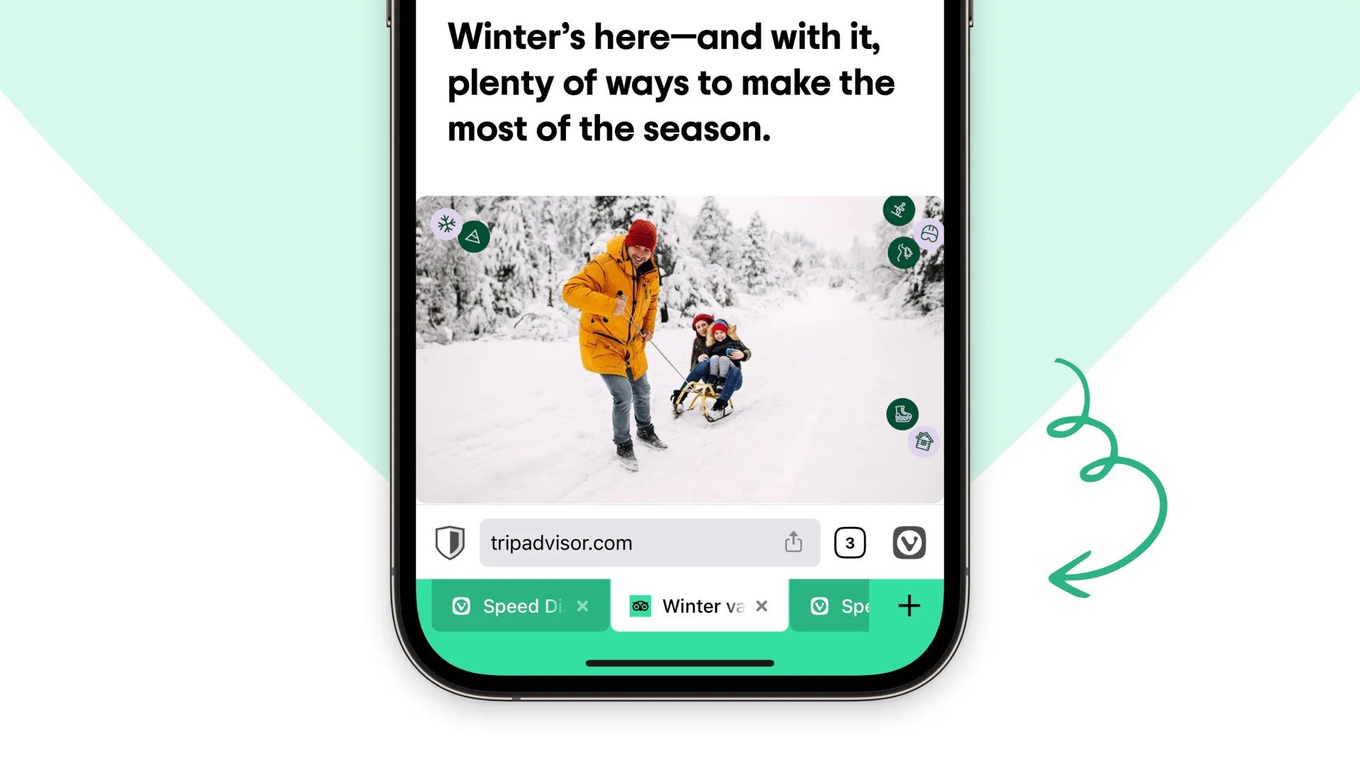 Vivaldi sur iOS propose des barres d’adresses et d’onglets en bas ou en