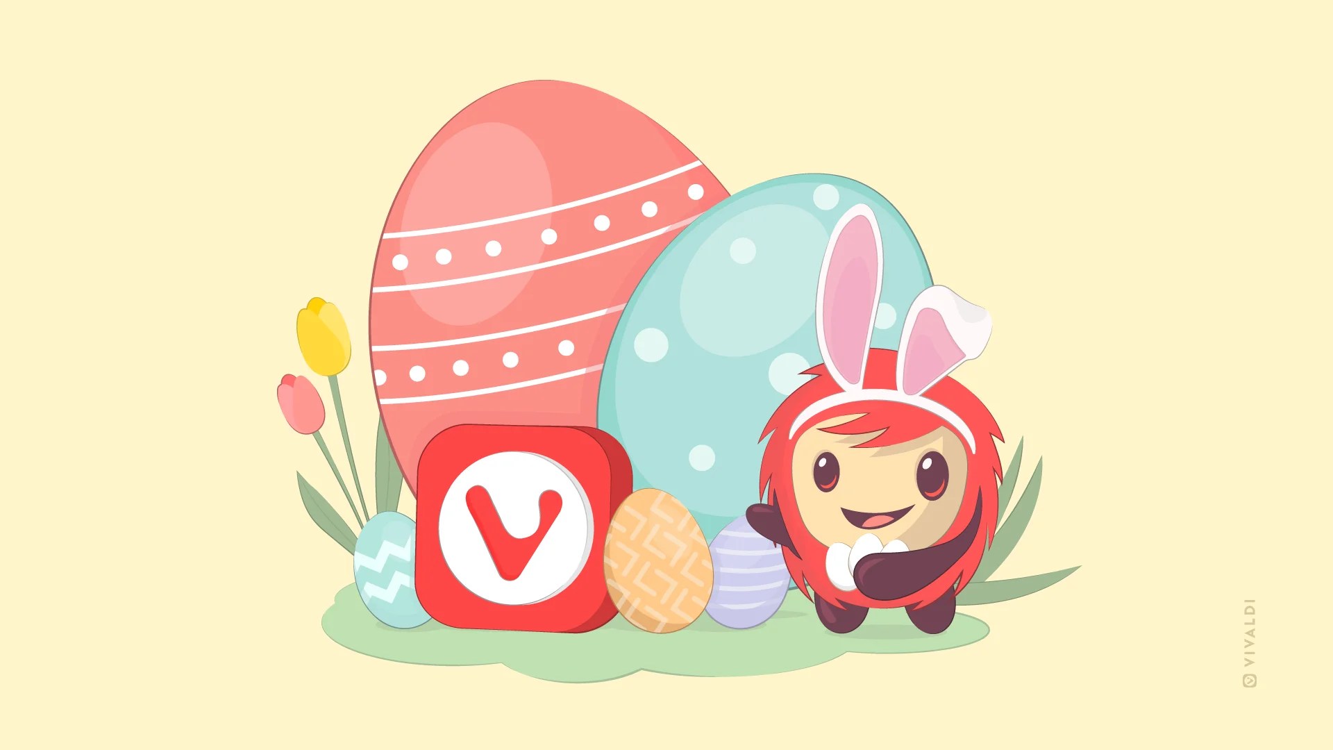 Go on an Easter egg hunt and hop into Spring with the Vivaldi browser
