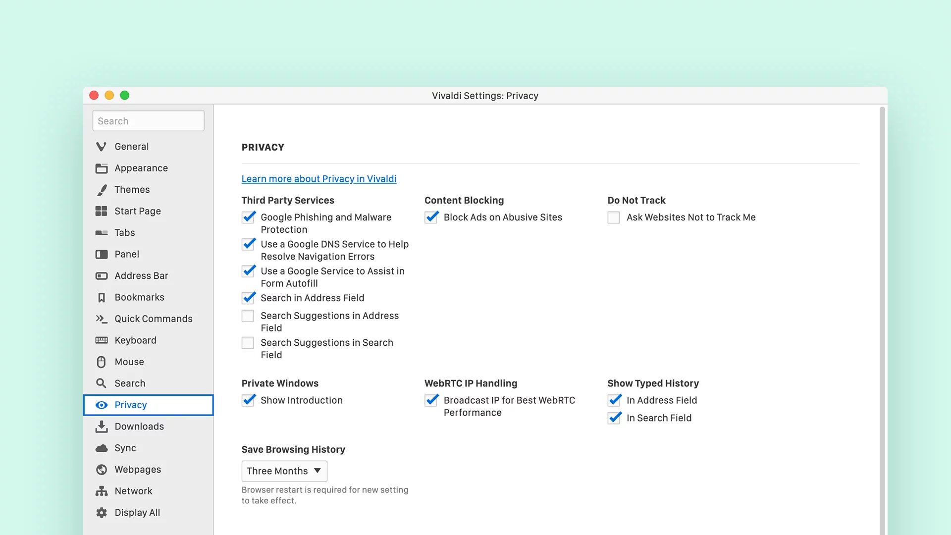 A guide to Vivaldi’s privacy settings Vivaldi Browser