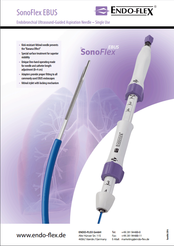 SonoFlex® EBUS Endobronchial UltrasoundGuided Aspiration Needle Vivamed