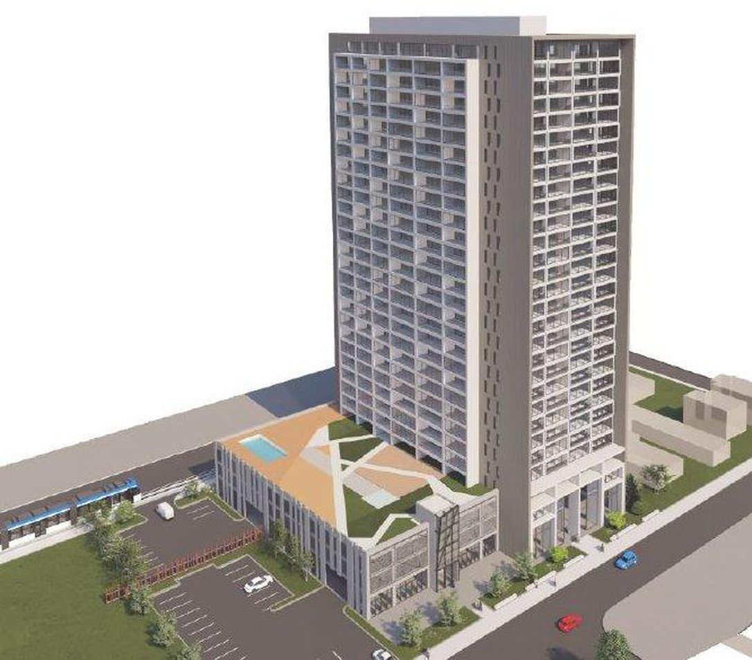 A 30storey apartment building on King Street East is rental housing