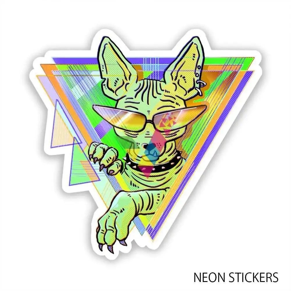 Custom Neon Stickers with free designing services