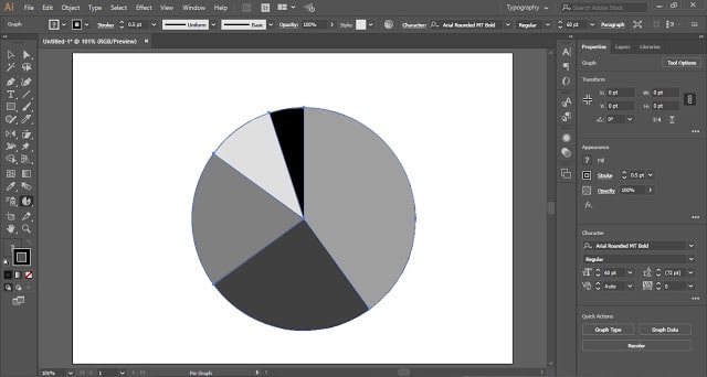 Pie Chart in Adobe Illustrator - Adobe Tutorial