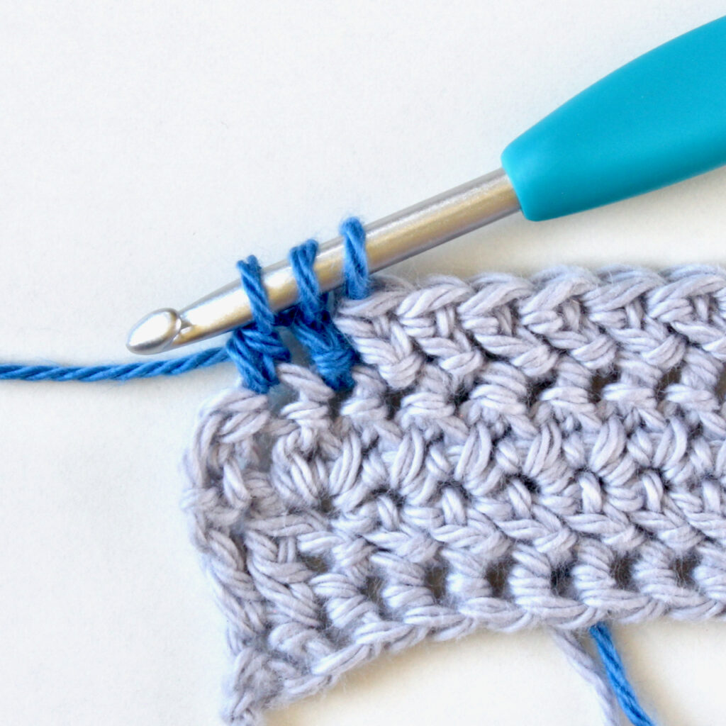 Tutorial Herringbone Double Crochet / Double Crochet Together (HBdc/dc