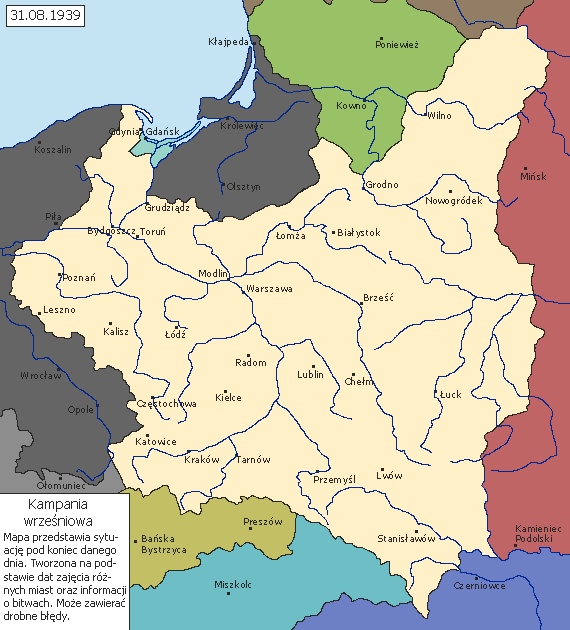Invasion of Poland in 1939 Vivid Maps