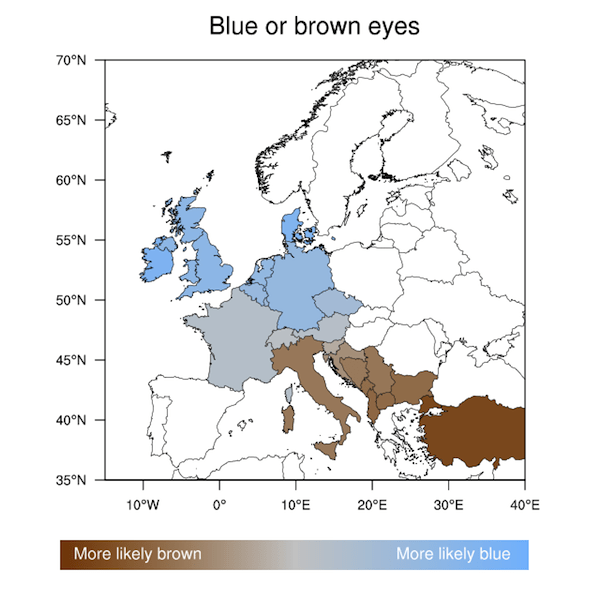 Eye Color Map