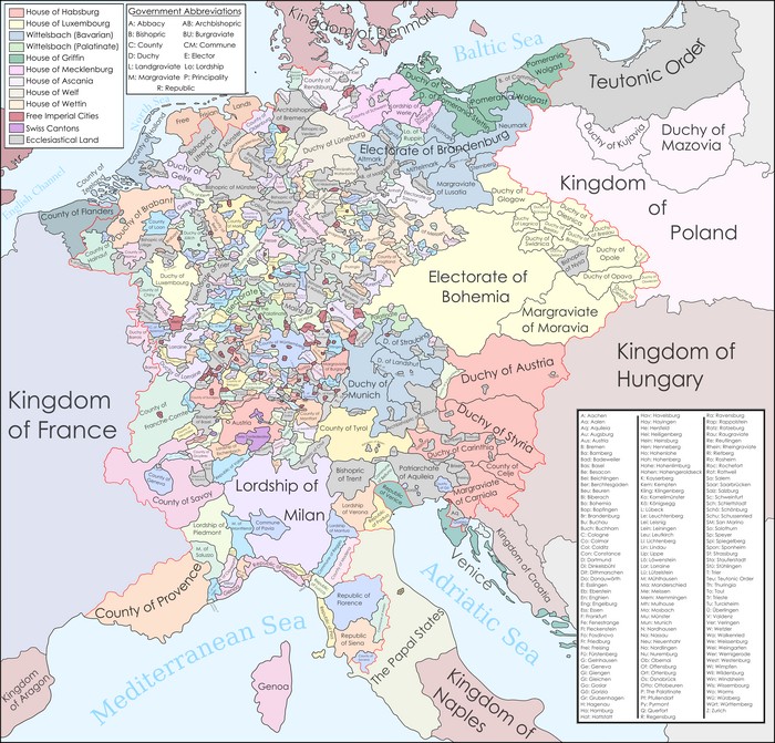 The Holy Roman Empire Vivid Maps