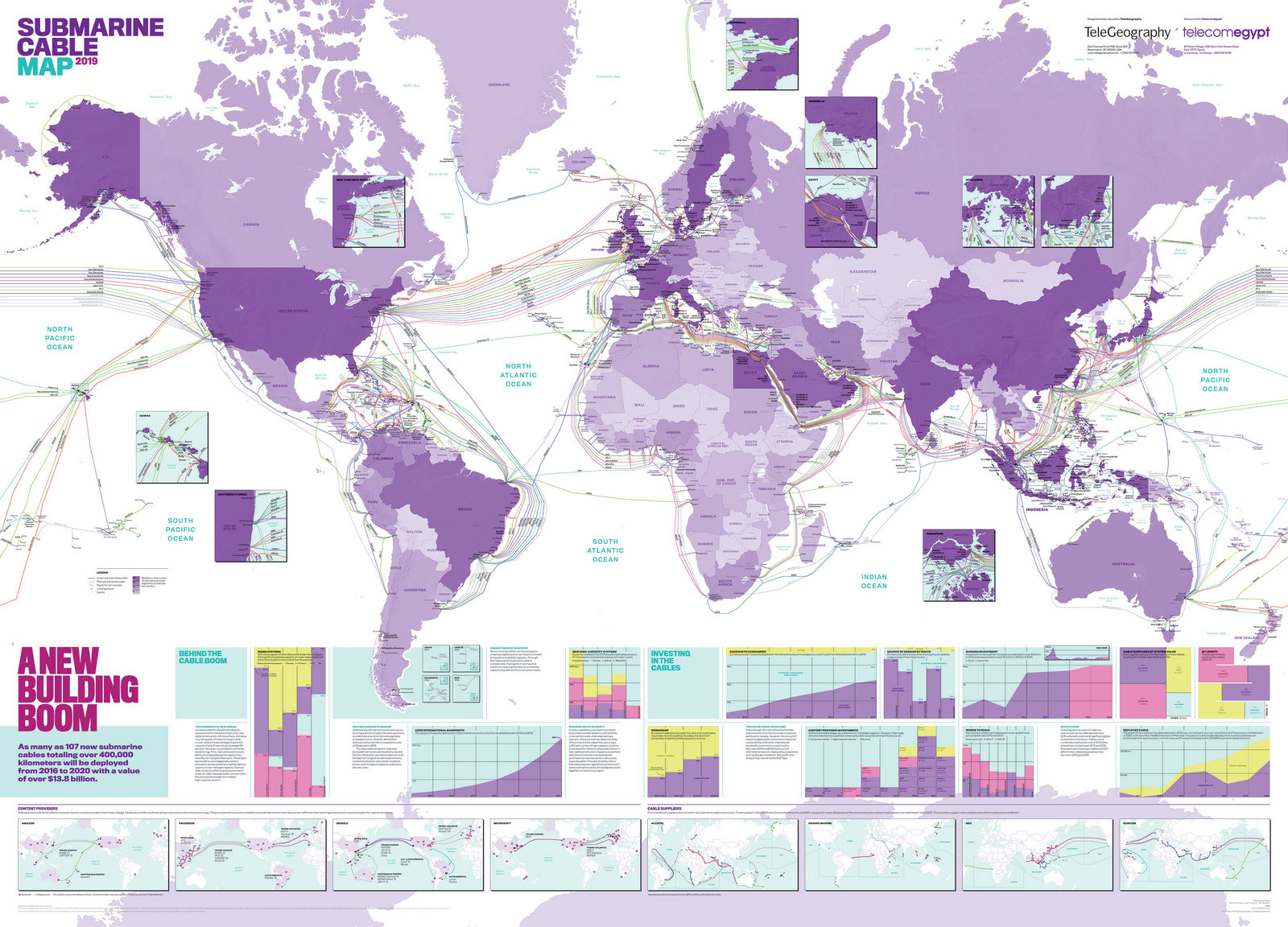 Submarine Cable map Vivid Maps