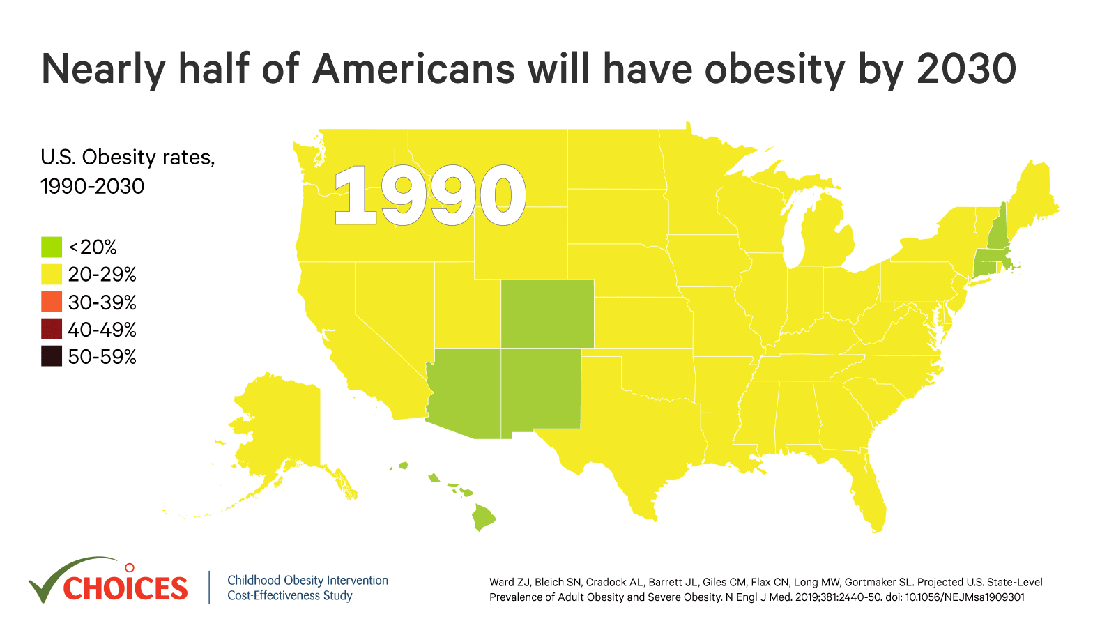 Obesity prevalence in the United States Vivid Maps
