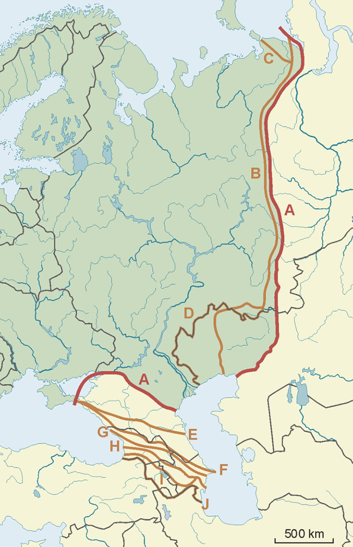 How was the border between Europe and Asia defined? Vivid Maps