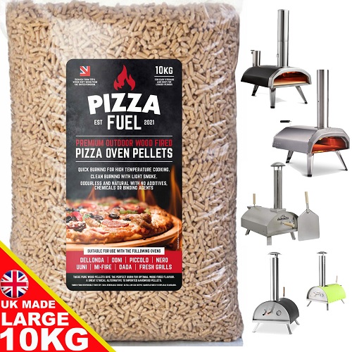 10kg Pizza Oven Wood Pellets for Ooni Dallonda Nero Fresh Grills Uuni