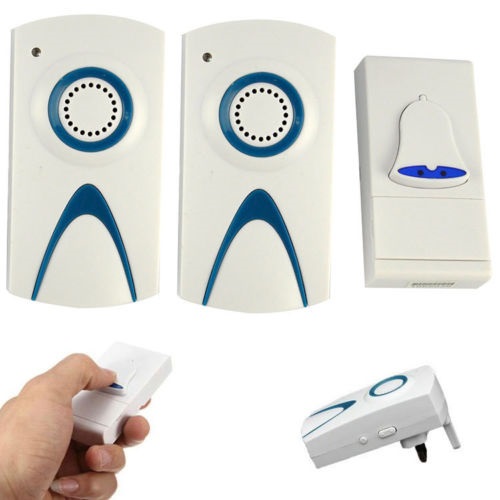 Plug in Wireless Door Bell Cordless DoorBell Chime Ringer Wire free100m