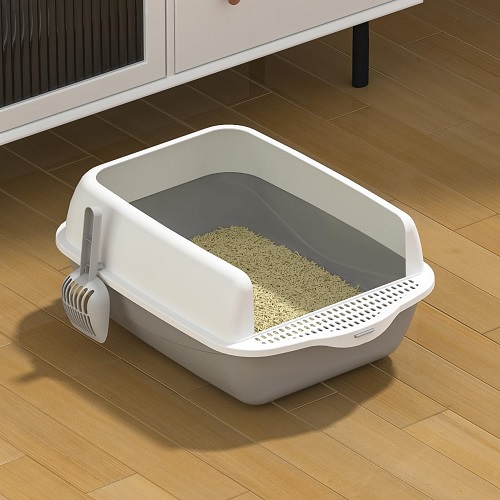 Large Cat Litter Tray Box, Litter Box, Plastic Cat Open Top Litter Tray