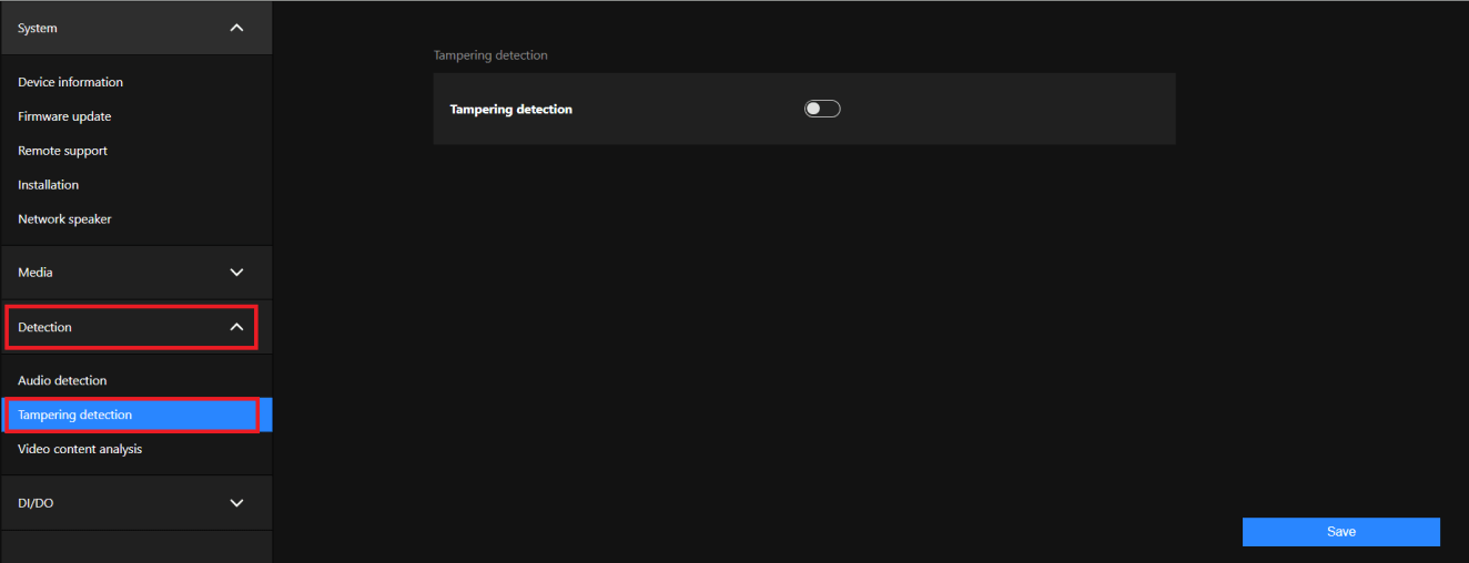 [VORTEX Cameras] Tampering detection VIVOTEK Support Center