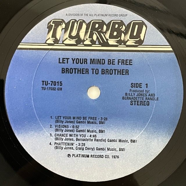 Brother To Brother｜Let Your Mind Be Free (LP)｜レコード通販｜vivrantdiscstore