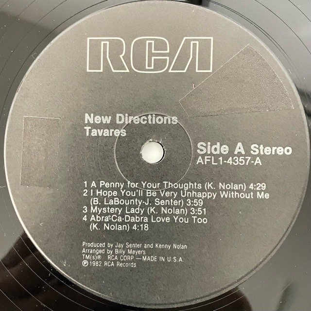 Tavares｜New Directions (LP)｜レコード通販｜vivrantdiscstore