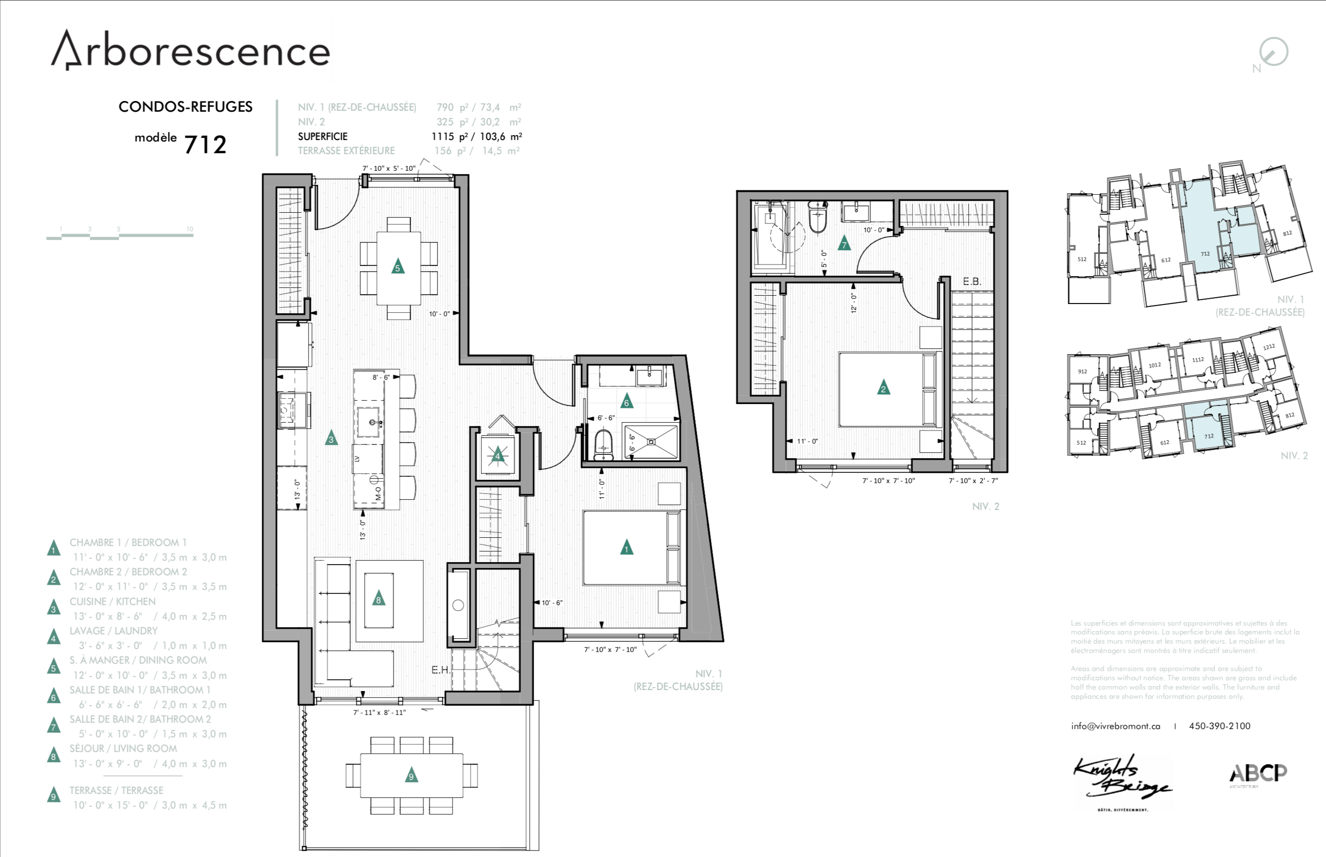 Condos à vendre à Bromont Arborescence Bromont