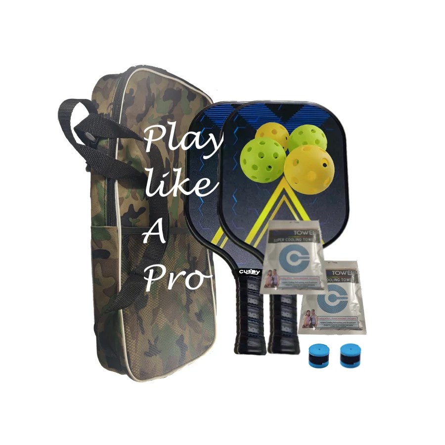 Powerful Fiberglass Pickleball Paddles Combo Set USAPA Certified
