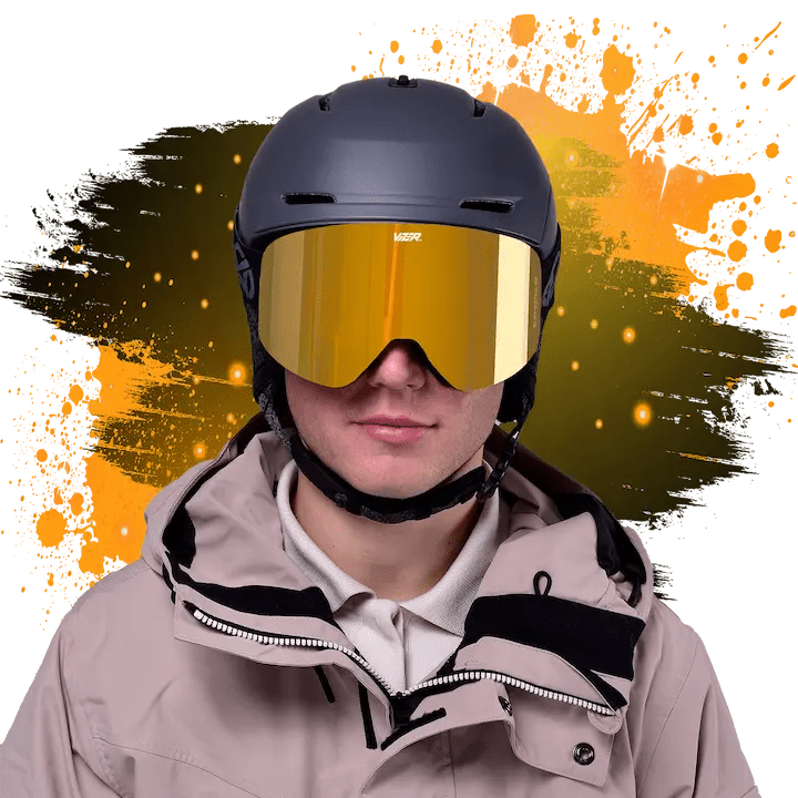 Golden mirror Slopester ski goggle Vizer wintersports