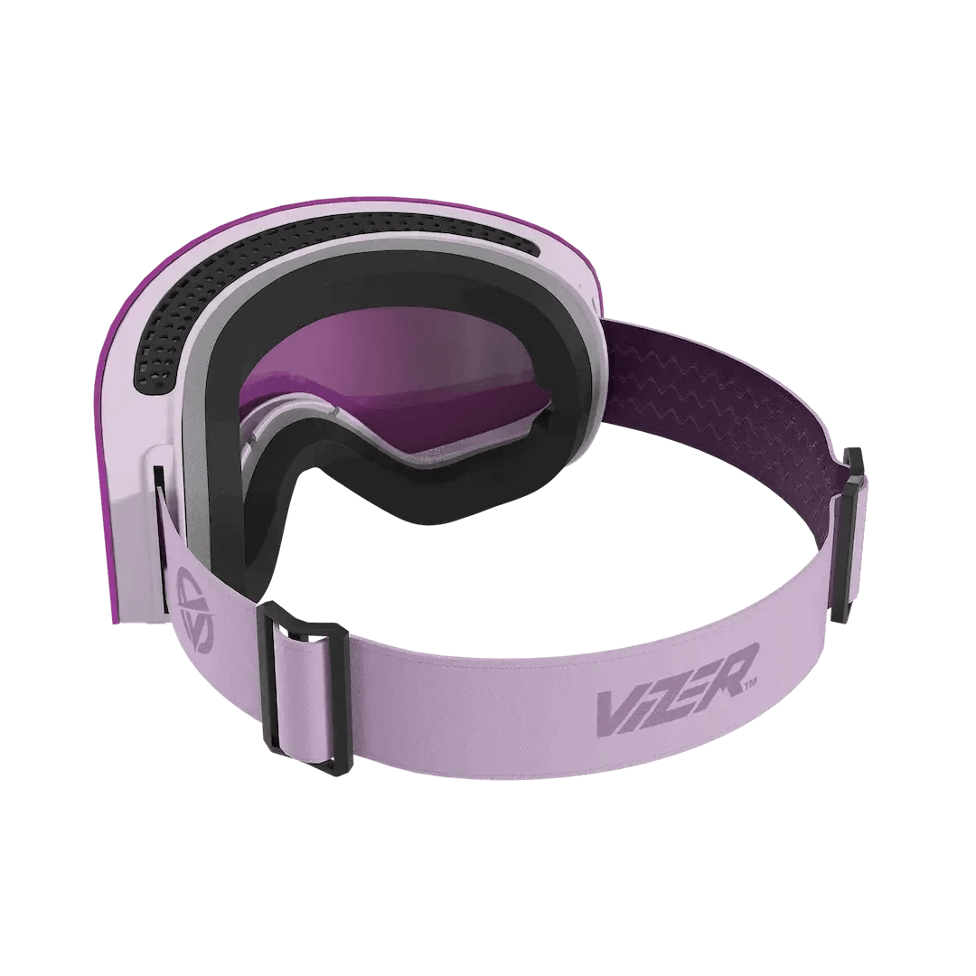 Lavender purple mirror ski goggle Slopester Vizer