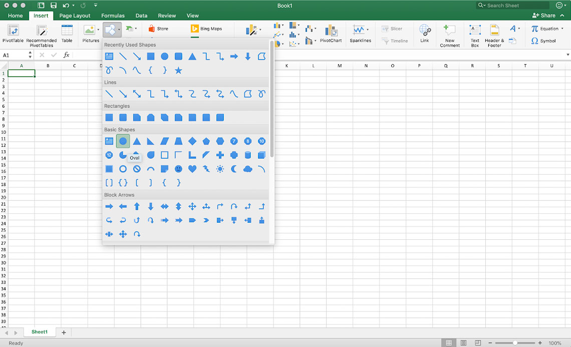 Creating a Venn Diagram in Excel — Vizzlo