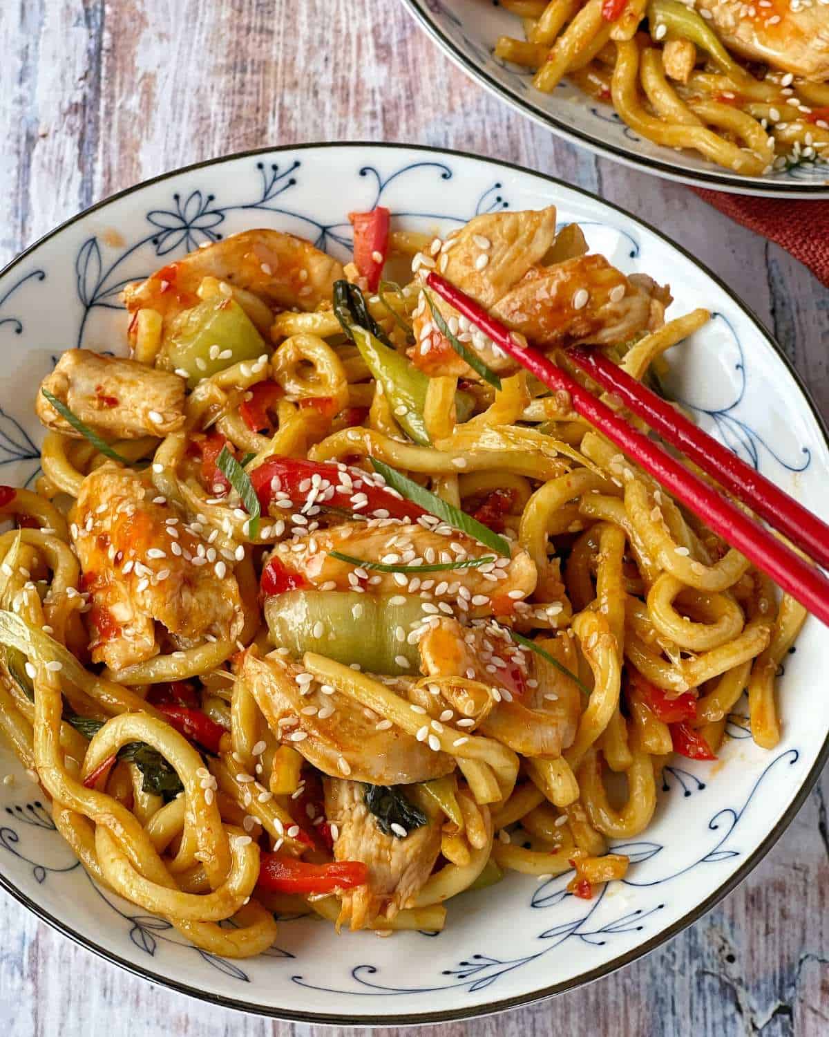 Sweet Chilli Chicken Noodles VJ Cooks