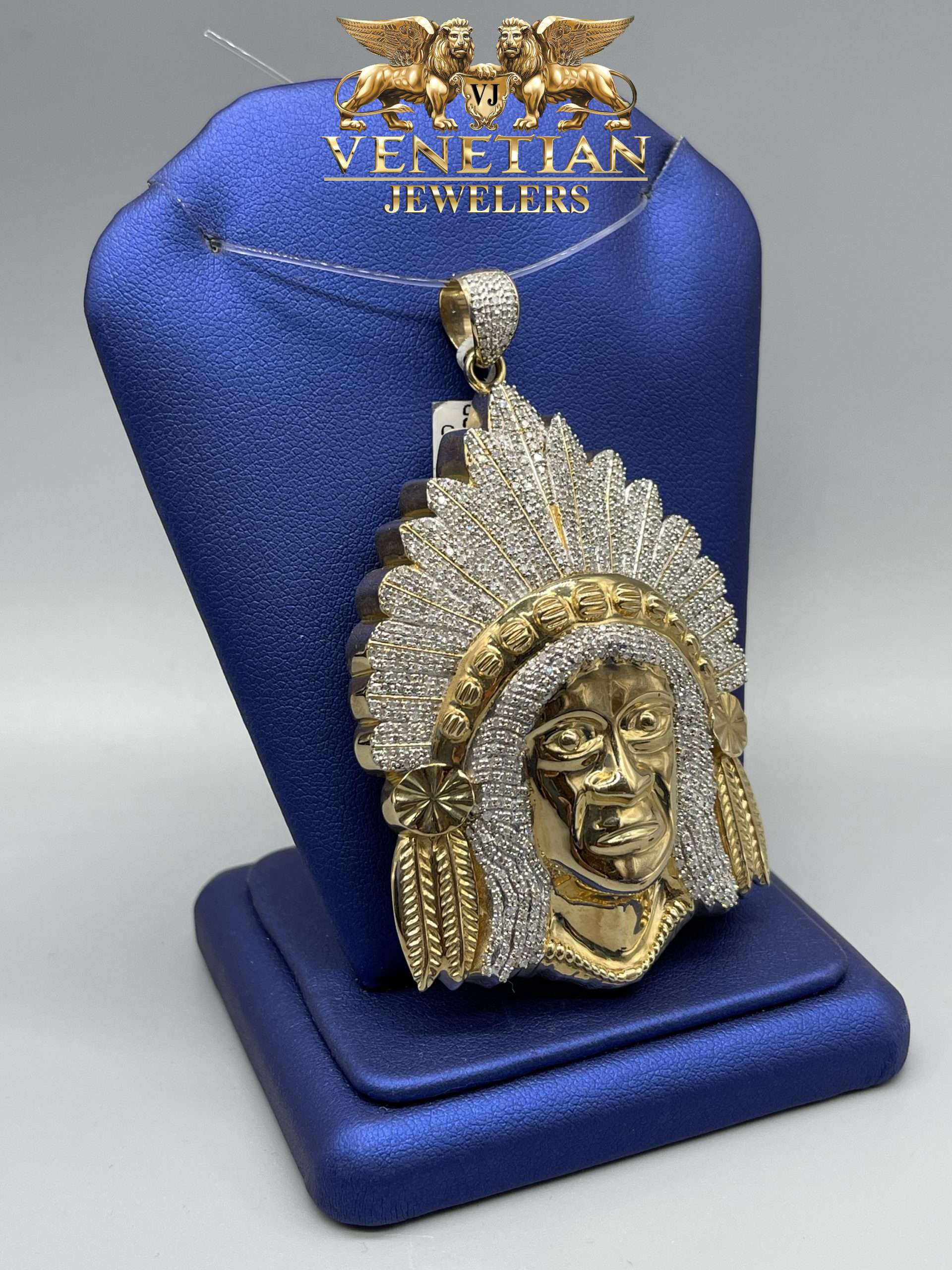 10KT Indian Chief Diamond Head VJ Diamond Sanford Orlando